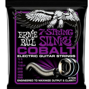 7弦用 ERNIE BALL #2729 Cobalt Power Slinky 011-058 アーニーボール エレキギター弦
