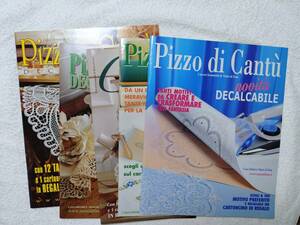 洋書　手芸雑誌　ボビンレース　「Pizzo di Cantu」5冊　イタリア語