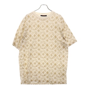 LOUIS VUITTON ルイヴィトン 23AW モノグラム総柄プリント Tシャツ 半袖カットソー ホワイト RM232M NPG HPY15W