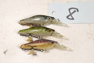 メガバス　MEGABASS　スモルト　SMOLT　３個　セット　８