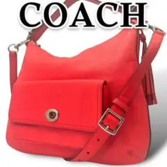 【良品】COACH コーチ ショルダーバッグ 2way レザー ターンロック