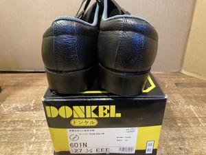 020♪未使用品・即決価格♪ドンケル DONKEL 革製合成ゴム底安全靴 601N 27 1/2 EEE 27.5cm