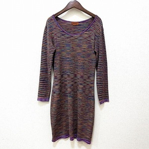 #anc ミッソーニ MISSONI ワンピース マルチ チュニック ボーダー イタリア製 レディース [839287]