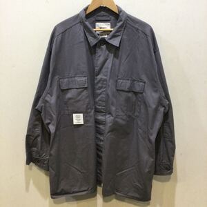 WTAPS ダブルタップス 182WVDT-JKM02S guardian jacket ジャケット ミリタリーシャツ 古着　グレー サイズ01 695512