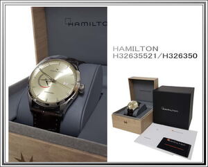 ☆新品同様 未使用 超美品HAMILTON/ハミルトン ジャズマスター 裏スケ 自動巻き メンズ腕時計 H32635521/H326350 送料税込み！