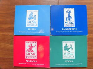 Music Together CD Flutes Tambourine Maracas Sticks 計8枚