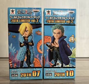 ワンピース ワールドコレクタブルフィギュア 20TH LIMITED ゾロ サンジ 2種セット ワーコレ コレクタブル フィギュア ONE PIECE