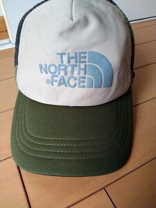 ノースフェイス☆The North Face☆ロゴメッシュキャップ☆発泡ロゴ☆帽子☆キャップ☆フリー☆グリーンカモ☆サイズ調整可☆カモフラ