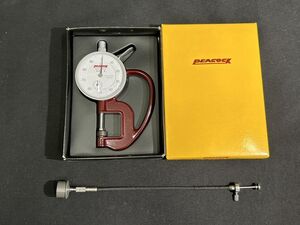 【O9-18】ダイヤルゲージ DIAL THICKNESS GAUGE 0.01-10mm タイプG