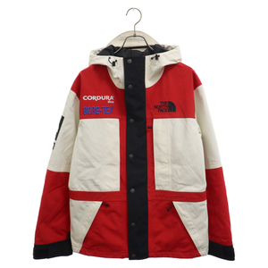 シュプリーム×ノースフェイス Expedition Jacket エクスペディションジャケット マウンテンパーカー ホワイト/レッド NP61810I 18AW