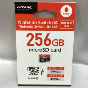 【未使用/インボイス登録店/TO】HIDISC Nintendo Switch ニンテンドースイッチ対応 256GB micro SDXCカード HDMCSDX256GSW　IM0410/0008-3
