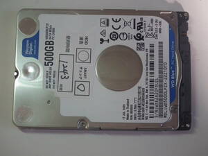 中古動作品・2.5インチHDD WD WD5000LPZX 500GB　SATA⑫