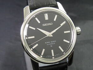 King Seiko/キングセイコー KS セカンドモデル Ref.44-9990 Cal.44A ブラック 手巻 オーバーホール/新品仕上済 1968年製造