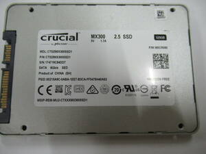 ♪♪1円 ～スタートcrucial MX300 SSD 525GB 2.5インチ 中古♪♪ 使用時間:1288H