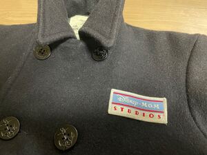 【レア】disney MGM studios PEA COAT 90s 00s Fidelity made in USA military ディズニー ピーコート ミリタリー アメリカ製 サイズ38