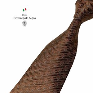 Ermenegildo Zegna ネクタイ スクエア柄 エルメネジルドゼニア USED 中古 m1003