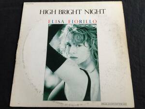 ★Elisa Fiorillo / High Bright Night 国内見本盤12EP ★Qsjli9★白ラベル