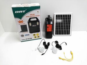 □動作品 DAT SOLAR HOME LIGHTING SYATEM ソーラー ホーム ライティング システム AT-9078A 蓄電器 元箱付 1119-11 @100□