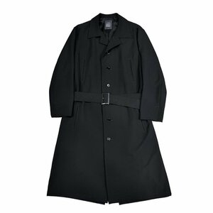 LIMI feu 【lay3152I】 11AW ウールギャバジンベルテッドロングコート Yohji Yamamoto Femme リミフゥ ヨウジヤマモト レディース AR