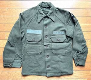 アメリカ軍 ブランケットシャツ 1950年代 パッチ