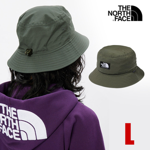 【新品】ノースフェイス バケットハット メンズ レディース L カーキ THE NORTH FACE ハット 紫外線 無地 ロゴ 帽子 ブランド NN02345