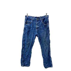 Wrangler デニムパンツ W35 ラングラー メキシコ製 コットン ブルー 古着卸 アメリカ仕入 2501-254