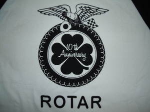 限定 ROTAR 10周年記念品 ロングTシャツ 新品/FFAファーマーズ パロディロゴ アメカジ モーターサイクル バイカー street bikers 黒 白