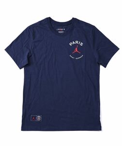 ☆NIKE PSGｘJORDAN 2022モデル 半袖Tシャツ ネイビーxレッド Sサイズタグ付新品☆パリサンジェルマン ナイキ ジョーダン ショートスリーヴ