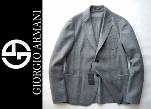 ◆本物◆GIORGIO ARMANI ◆軽快アンコンジャケット グレー54 新品