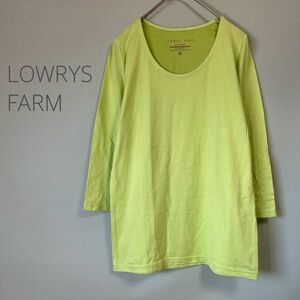 ◎LOERYS FARM ローリーズファーム 七分袖Tシャツ カットソー ネオンカラーカットソー レディース Mサイズ コットン100％