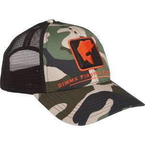 SIMMS シムス　Bass Icon Trucker Cap バス　アイコン　トラッカー　キャップ　OS 　Woodland Camo