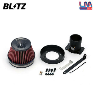 BLITZ ブリッツ サスパワー コアタイプLM レッド エアクリーナー インプレッサ GDB GDA H12.8～H19.6 EJ20 ターボ