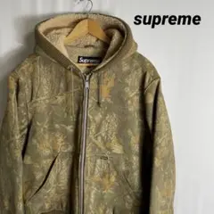supreme 17AW Hooded Suede Work Jacket  M
