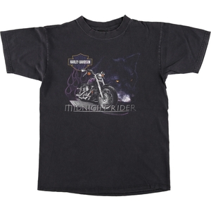 古着 90年代 ハーレーダビッドソン オオカミ柄 モーターサイクル バイクTシャツ USA製 メンズL相当 ヴィンテージ /eaa429232