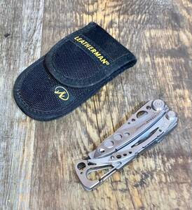 【No.211】LEATHERMAN/レザーマン SKELETOOL TM マルチツール ツールナイフ マルチプライヤー ケース付 アウトドア キャンプ 現状品