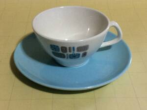 【Mid-Chinaware/R073/Canonsburg/TEMPORAMA/美品①】キャノンスバーグ/テンポラマ/カップ＆ソーサー/Ex+/アトミックエイジ