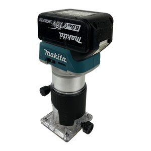 ЗЗ MAKITA マキタ 18v 充電式トリマー バッテリーx1付 RT50D ブルー やや傷や汚れあり