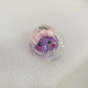 ＜未開封＞紫ほっぺちゃん　ストラップ★幅約2.5cm〈ｔ