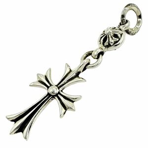 CHROME HEARTS クロムハーツ 1BALL TINY CH CROSS ワンボール タイニー クロス チャーム ペンダント ネックレス SILVER925 シルバー ダガー