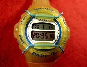 MATS05）★完動腕時計★CASIO カシオ★Baby-G Gショック系★BG-200★オレンジ