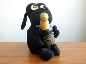 ◆激レア◆非売品◆アサヒ◆黒生ビール◆店頭用犬の黒べえ◆ぬいぐるみ◆ノベルティ◆コレクション◆販促品◆中古品/現状品/保管品