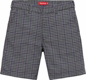 送料無料 30 supreme work short grey plaid 18SS シュプリーム ワークショーツ ショーツ チェック柄 グレンチェック box logo 試着のみ