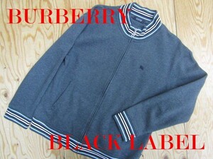 ★バーバリーブラックレーベル BURBERRY★メンズ スウェットジップジャケット ワンポイントホース★R61229009A