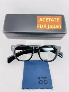 ❤️ 日本製 ACETATE メガネ フレーム FDR ビンテージ 黒色 人気美品