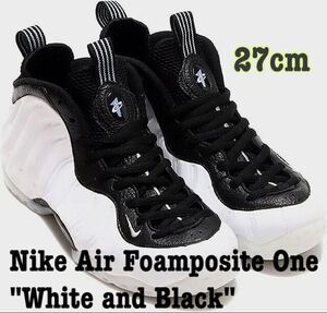 Nike Air Foamposite One White and Blackナイキ エアフォームポジット ワン ホワイト アンド ブラック（DV0815-100）白黒27cm箱あり