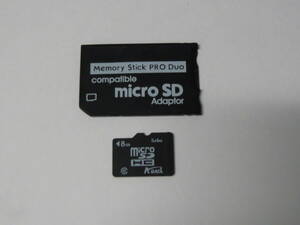 動作保証！メモリースティック PRO Duo 8GB microSDHC 8GB + 変換アダプター ②