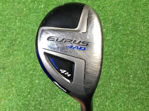 hvc-1026 中古　ミズノ/Mizuno EURUS 4AD　ユーティリティ U4 24度　純正カーボン FLEX-R