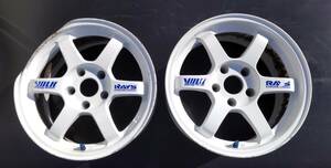 RAYS VOLK RACING レイズ ボルクレーシング TE37 16インチ 8J +30 114.3 5穴 1本ジャンク　SW20 MR2 EK9 シビックタイプR DC2 インテグラ