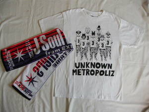 ★三代目J Soul Brothers★　UNKNOWN METROPOLIZ　ライブマフラータオル＆Tシャツ