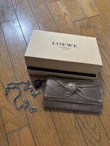 長財布 チェーンウォレット ロエベ　loewe 正規品　箱付き　写真のもの全て　財布